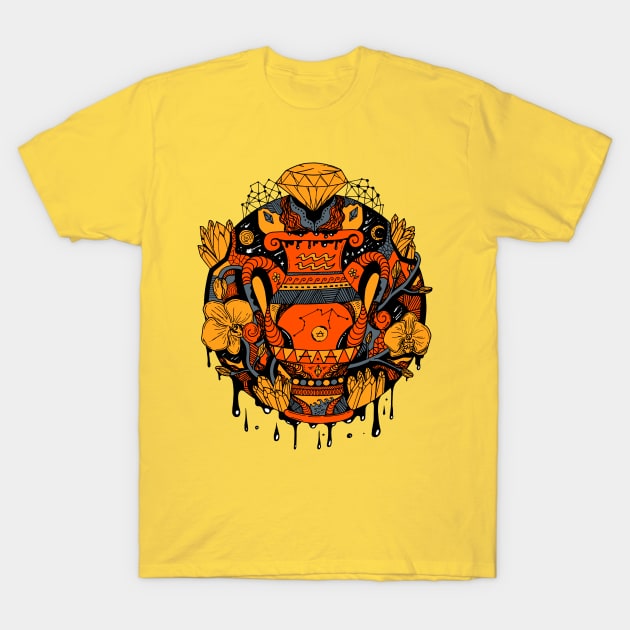 Orangrey Mystic Aquarius Vase T-Shirt by kenallouis